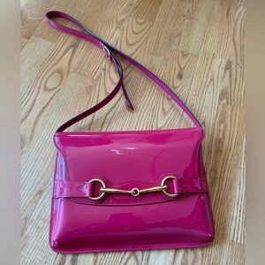 Gucci Patent Crossbody Bit Bag
